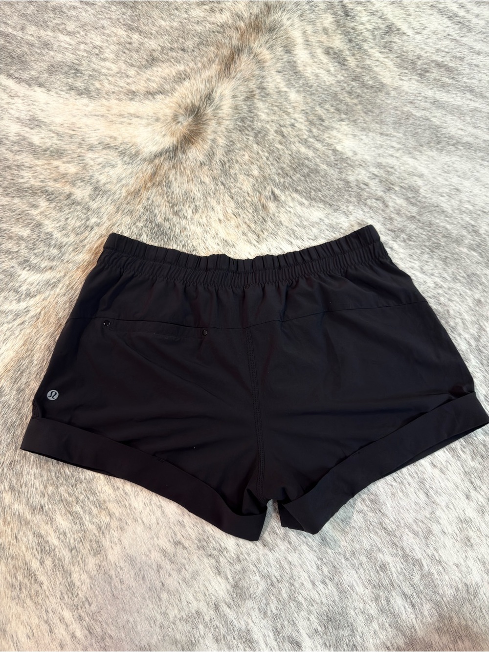 lululemon athletica Black Women's Shorts with Elastic Waist